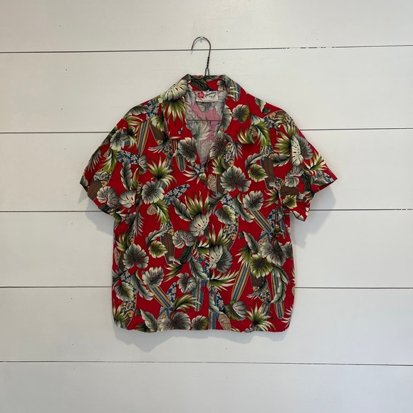 The‎ Hawaiian Original Hawaiian Short Sleeve Button-Down Shirt SZ L - Picture 1 of 6